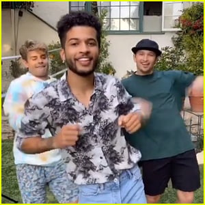 Fisher, Garrett Clayton & Kent Boyd Have Mini 'Teen Beach Movie' Reunion | Garrett Clayton, Jordan Fisher, boyd, Teen Beach Movie Just Jared Jr.