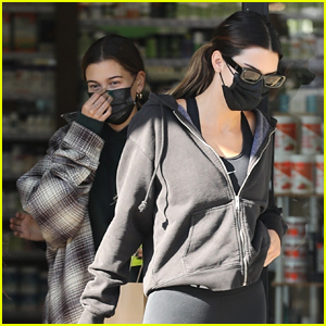 Hailey Bieber & Kendall Jenner Hang Out After a Workout Class in LA