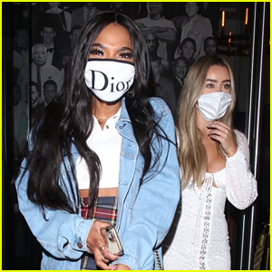 Teala Dunn Grabs Dinner With Friends After Kissing Bella Thorne On TikTok