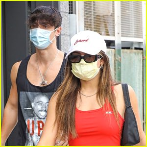 Addison Rae & Bryce Hall Head To The Gym Together After Sharing Halloween Photos
