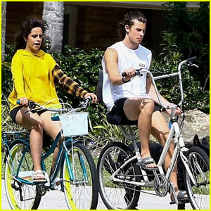 Camila Cabello & Shawn Mendes Go for Bike Ride After Adopting New Puppy