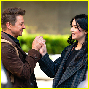 Hailee Steinfeld & Jeremy Renner Are All Smiles During Weekend Filming on 'Hawkeye' Set