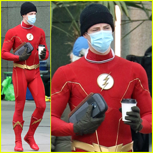 Grant Gustin Suits Up As The Flash After Pregnancy Announcement!