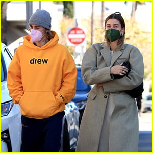 Justin Bieber Braves the Windy L.A. Weather for Breakfast Date with Hailey