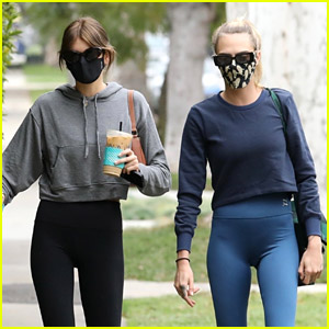Kaia Gerber Does an Early Morning Workout with Cara Delevingne to Start Her Weekend