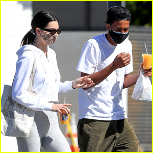 Kendall Jenner Picks Up Juice To Go With A Friend in West Hollywood