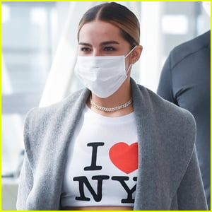 Addison Rae Rocks an 'I Love NY' Crop at the Airport