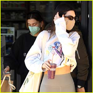 Kendall Jenner Kicks Off Her Weekend with Hailey Bieber