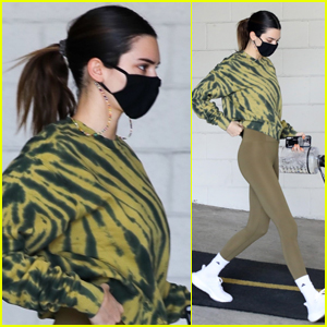 Kendall Jenner Heads to Her Workout in Cute Tie-Dyed Outfit