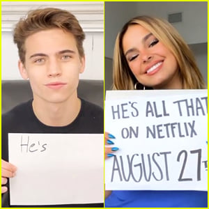 Addison Rae Tanner Buchanan He S All That Cast Reveal Netflix Premiere Date Addison Rae Andrew Matarazzo Annie Jacob Dominic Goodman He S All That Isabella Crovetti Madison Pettis Myra Molloy Peyton