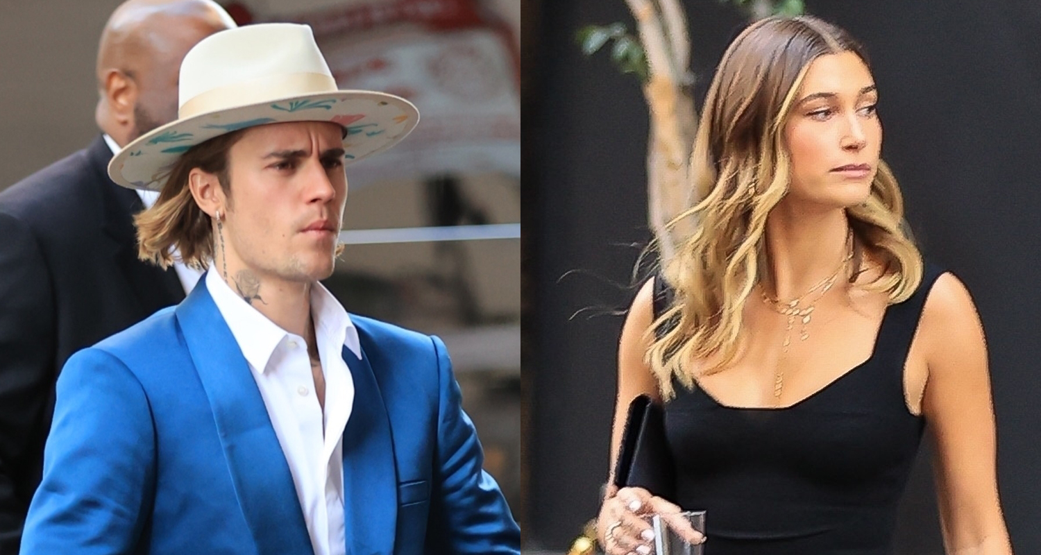 Justin Bieber Rocks Blue Suit for Friend’s Wedding with Wife Hailey ...