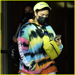 Demi Lovato Sports a Colorful & Cozy Outfit During Her Afternoon Outing