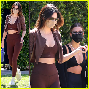 Kendall Jenner Teams Up With Hailey Bieber For Early Pilates Class in LA