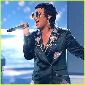 Demi Lovato Channels Elton John's Style During iHeartRadio Music Awards Tribute Performance