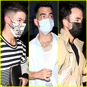 The Jonas Brothers Mask Up For Family Dinner Out With Sophie Turner