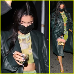 Kylie Jenner Leaves with a Drink in Hand After a Fun Night in LA