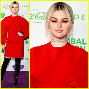 Selena Gomez Rocks Red Hot Dress For Global Citizen's VAX LIVE Concert Event