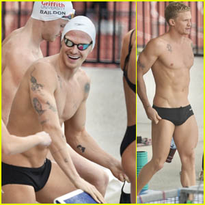 Cody Simpson Shows Off His Impressive Body During Training for the Australian Olympic Swimming Trials