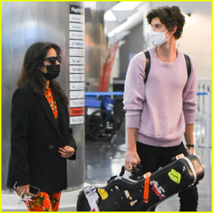Camila Cabello Flies to New York City with Shawn Mendes