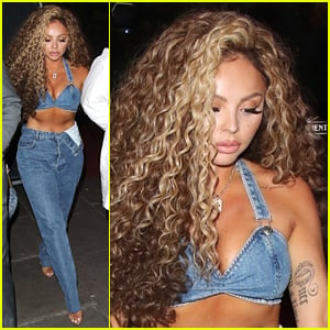 Jesy Nelson Wears All Denim For Cabaret Night Out