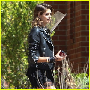 Kaia Gerber Returns to the Murder House for More 'AHS' Scenes!