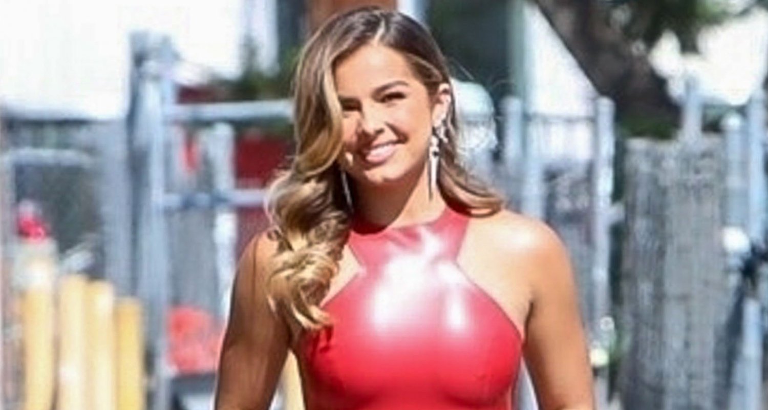 Addison Rae Wears Skin Tight Red Dress For ‘Jimmy Kimmel Live