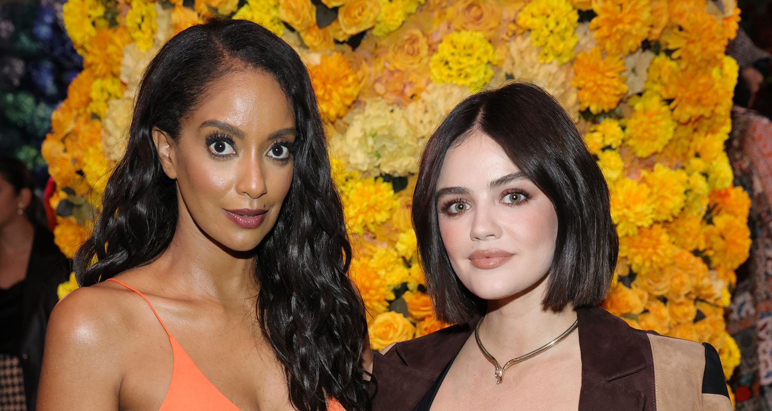 Lucy Hale & Azie Tesfai Meet Up at Alice + Olivia Fashion Show In New