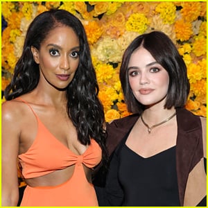 Lucy Hale & Azie Tesfai Meet Up at Alice + Olivia Fashion Show In New York