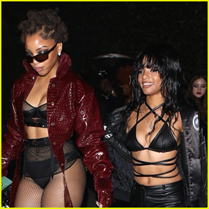 Halle Bailey Channels Janet Jackson For Halloween Party With Sister Chloe Bailey