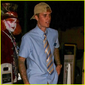 Justin Bieber Channels Ryan Reynold's Character from 'Free Guy' for His Halloween Costume!