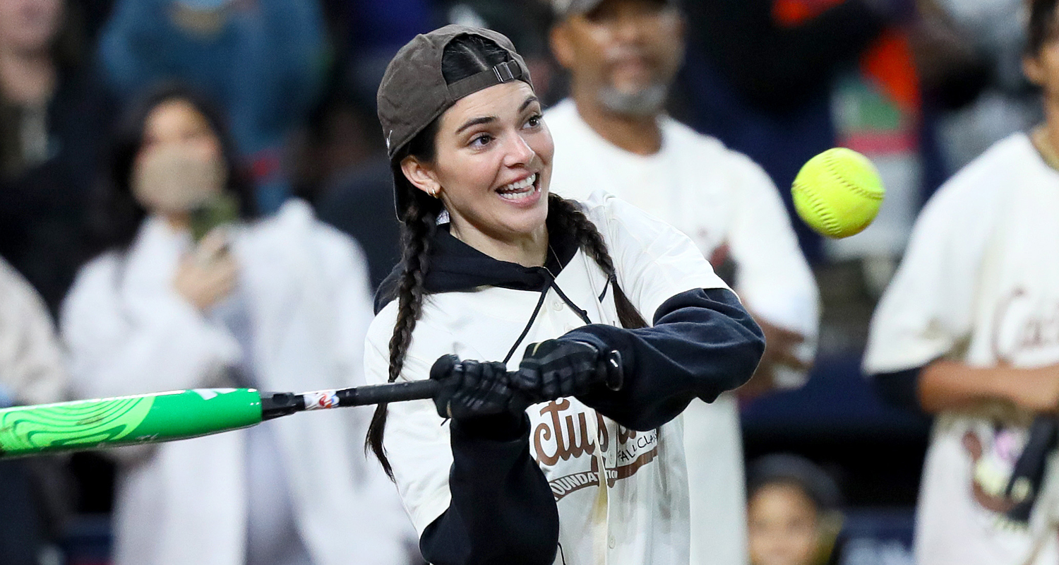 Kylie Jenner and Stormi Support Kendall Jenner at Charity Softball Game