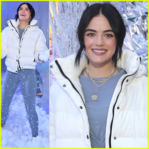 Lucy Hale Gets In The Winter Spirit at Alo's Winter House