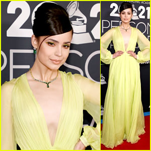 Sofia Carson Is a Neon Beauty For Latin Grammys' Person of the Year Gala