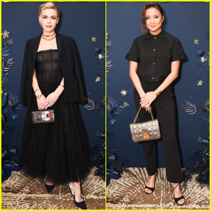 Kiernan Shipka & Ashley Park Step Out for Dior's Intimate Holiday Dinner in L.A.