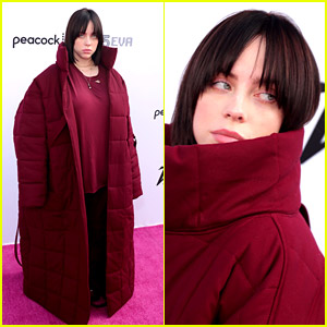 Billie Eilish rocks red Louis Vuitton scarf after blasting