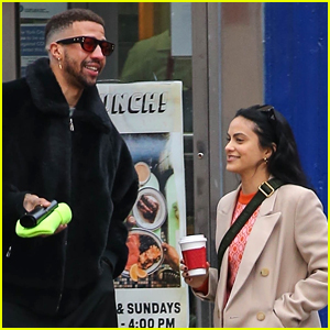 Camila Mendes Hangs Out With Miles Chamley-Watson In NYC