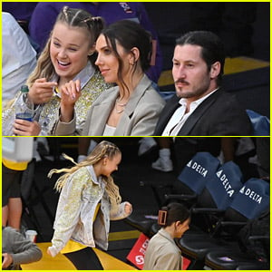 JoJo Siwa & Jenna Johnson Film TikToks While Sitting Courtside at Lakers Game!