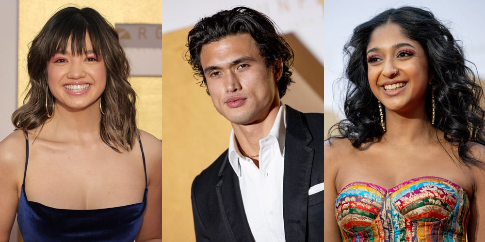 Peyton Elizabeth Lee, Charles Melton & Maitreyi Ramakrishnan Step Out ...