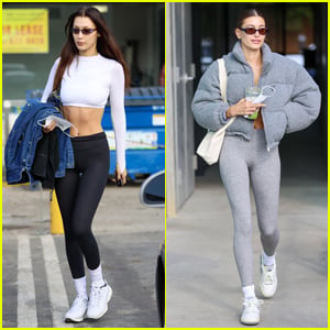 Bella Hadid Joins Hailey Bieber for Morning Pilates Class