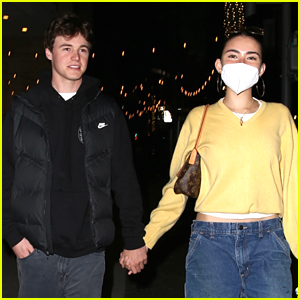 Madison Beer heads out for dinner with friends after celebrating a