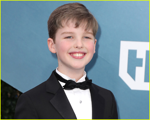 Iain Armitage poses on a red carpet, dream casting for Percy Jackson series