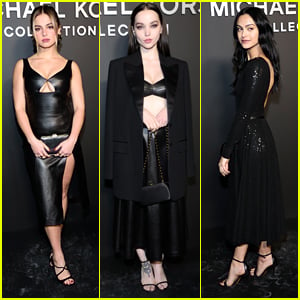 Addison Rae, Dove Cameron & Camila Mendes Put A Twist On Classic Black Looks at Michael Kors Collection Fashion Show