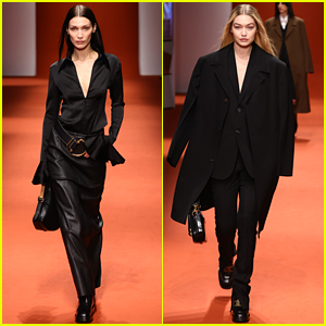 Bella & Gigi Hadid Slay The Runway In Tod's Milan Fashion Show (Photos)