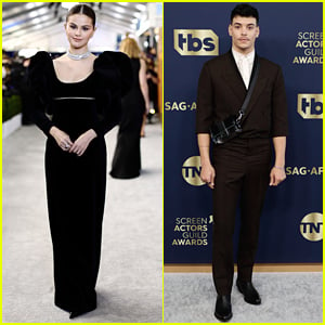 Selena Gomez & Aaron Dominguez Join Their Co-Stars at SAG Awards 2022
