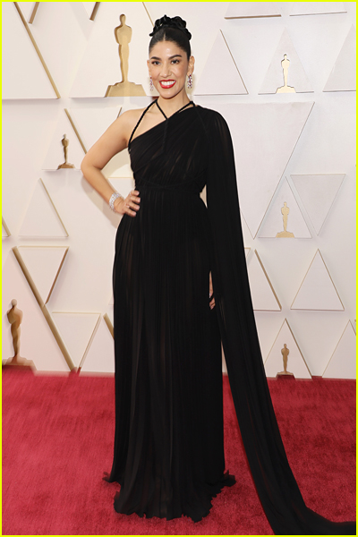 Stephanie Beatriz on the red carpet at the Oscars