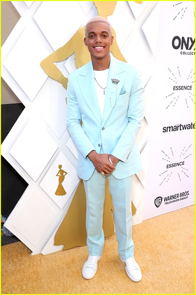 Jabari Banks on the carpet at the Essence Awards