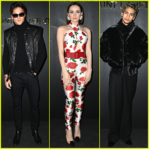 'Euphoria' Stars Jacob Elordi, Maude Apatow & Dominic Fike Attend Saint Laurent Fashion Show!