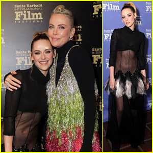 Kristen Stewart Reunites with 'Snow White' Co-Star Charlize Theron in Santa Barbara