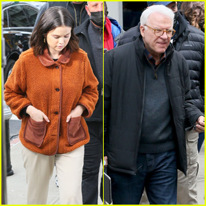 Selena Gomez Joins Steve Martin on the Set of 'Only Murders in the Building' Season 2