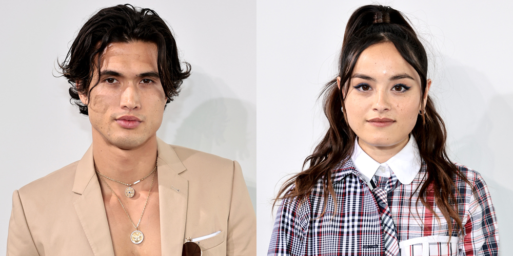 New Couple Charles Melton & Chase Sui Wonders Attend Thom Browne ...